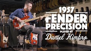 Video thumbnail for 1957 Fender Precision Bass played by Daniel Kimbro by Carter Vintage Guitars