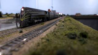 C&NW E-4 Nickel Plate streamlined steam engine passenger train