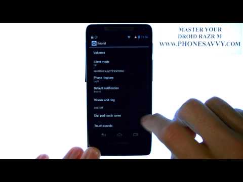 Motorola Droid Razr M - Enable Touch Sound Tone