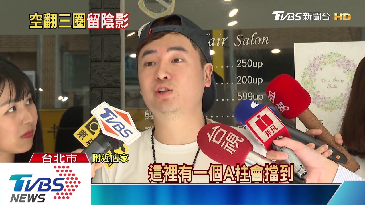 小黃疑未禮讓直行車! 騎士空翻3圈重摔