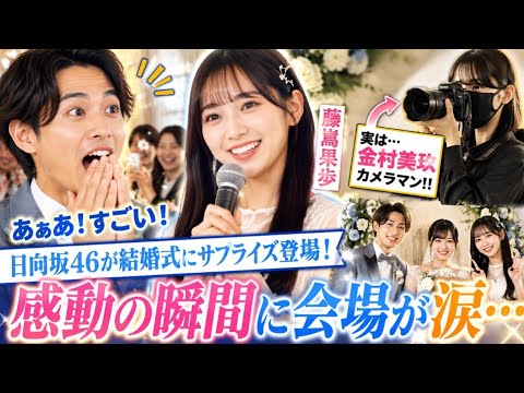 💍✨日向坂46 藤嶌果歩が結婚式にサプライズ登場!おひさま感動の涙…😭☀️【Kind of love】