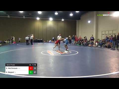 2018 Girls Folkstyle Duals/Wrestleback 1 122 Semi-Finals - Sha`nya McClintock (TCD) Vs. Kamille Be