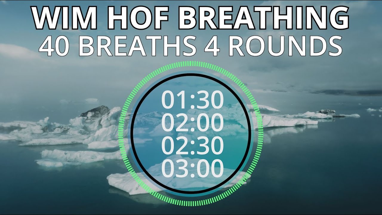 Wim Hof Guided Breathing Session - 4 Rounds Advanced No Talking