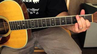 David Bowie - Space Oddity - Acoustic Songs Guitar Lessons - Tutorial