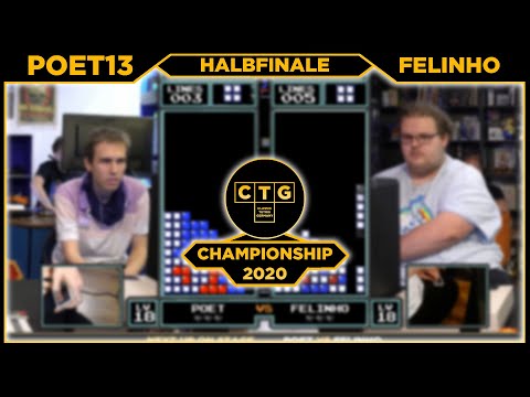 CTGC 2020 - Semi-Finals (Poet13 vs. Felinho) - Classic Tetris Germany Championship 2020 - Top 4