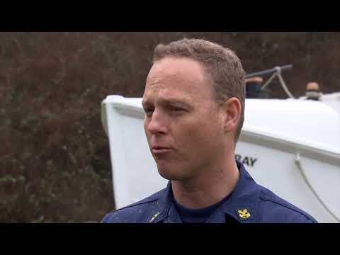 A commercial crabbing boat capsized in rough waters off the Oregon coast, killing the three men aboard. The U.S. Coast Guard said the vessel, the Mary B. II, overturned about 10 p.m. Tuesday as it crossed Yaquina Bay bar in Newport, Oregon. (Jan. 10)