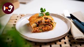 Lasaña de Pollo y Calabacín al horno: Receta paso a paso (bechamel incluida)
