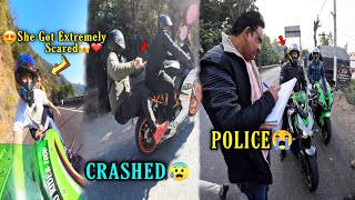 Cute Girls First Ride On My Superbike Zx10r | Ktm Rc390 Accident 😰| Police Ne Rok Liya 😱 Reactions