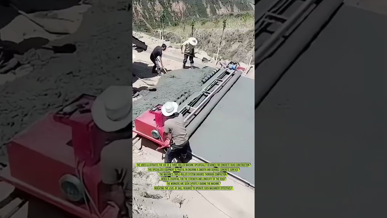 Precision Paving: The Three-Roller Machine for Concrete Road Construction