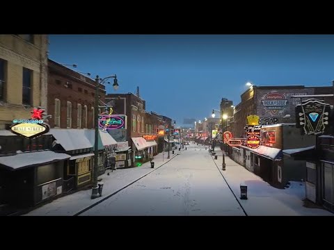 From above: Memphis covered in snow during the 2025 winter storm