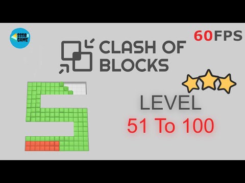Clash of Blocks: Level 51 To 100 - 3 Stars , iOS/Android Walkthrough - YouTube