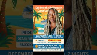 🎭✨ Sailing into holiday vibes on Carnival Venezia, Dec 14–21, 2025! 📍 Port Canaveral → Celebration