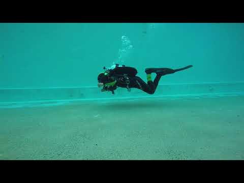 Leo performing the 6 basic fin kicks of technical diving