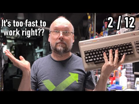 2/12 C64 black screen repair: The chip was too fast for to work!