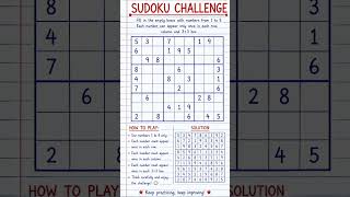 Sudoku Challenge 🧩 | Test Your Brain