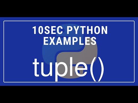 10sec Python Examples Tuple Built In Function By Code Recipe