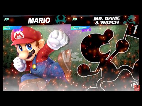 Super Smash Bros Ultimate Amiibo Fights – vs the World #26 Mario vs Mr Game&Watch