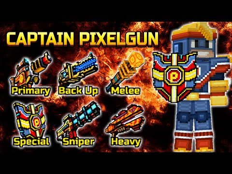 Captain Pixelgun Set - Pixel Gun 3D