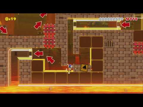 Piranha's Pow Fortress (30s) by ☆Noble♪ - Super Mario Maker 2 - No Commentary 1by