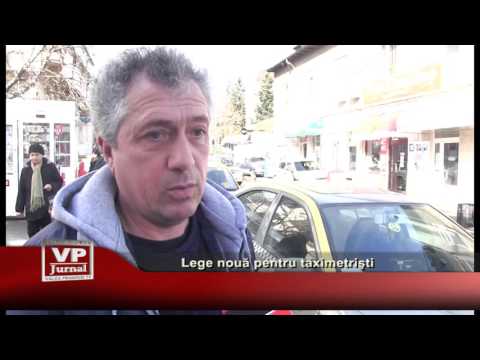 Lege noua pentru taximetristi
