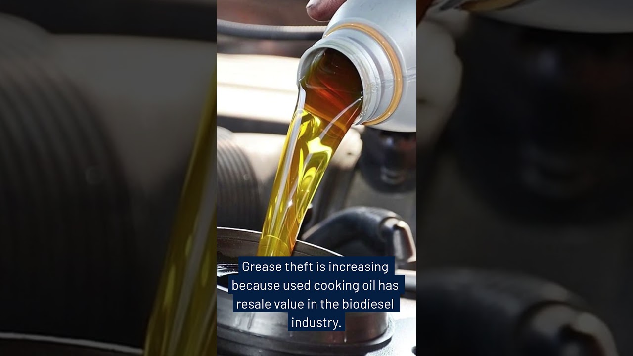How do restaurants stop grease theft?
