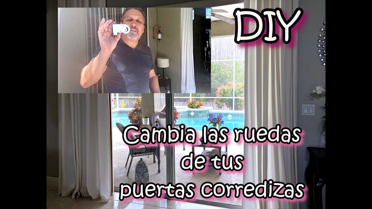 DIY Como cambiar ruedas de puerta corrediza