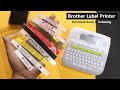 Brother Label Printer Unboxing in Hindi, Setting Tapes, Fonts, Frames, Margin, Templates - PT-D210
