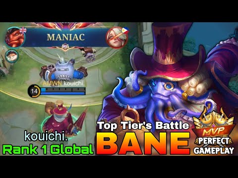 MANIAC Bane VS Top Global Zilong & Supreme Vale - Top 1 Global Bane by kouichi. - Mobile Legends