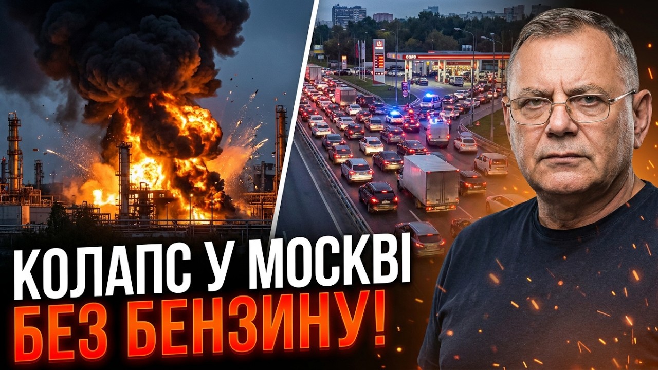 ⚡️Колапс у Москві та Пітері після ударів по НПЗ! Величезні черги за бензино?