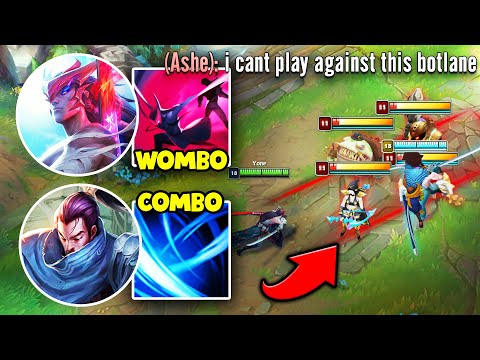 We played the "int brothers" in the bot lane and it's actually broken