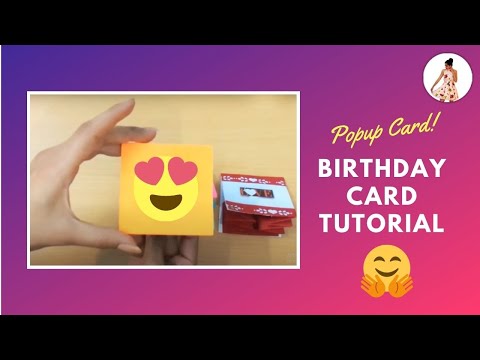 How to make pop up card | pop up birthday card tutorial | Quick Art Anjali Video