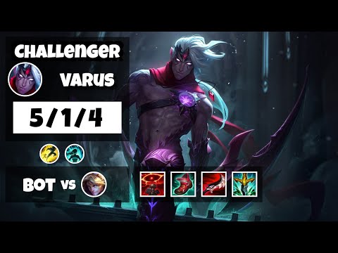 Varus 11.14 Gameplay Challenger Replay Bot Lane - S11 (5/1/4) - KOREAN