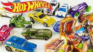 Hot Wheels Piste T-REX Attaque Partie 1 18 Voitures Diecast Jouet Toy Review