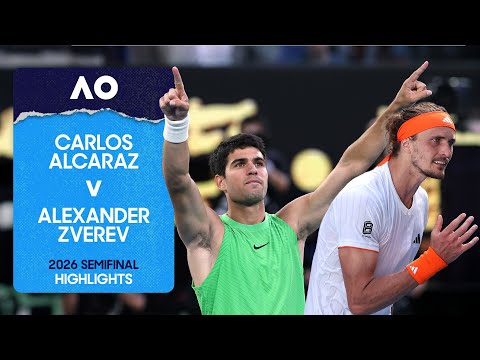 Carlos Alcaraz v Alexander Zverev Highlights | Australian Open 2026 Semifinal