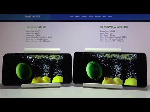 Display Comparison Ulefone Note 7P vs Blackview A80 Pro