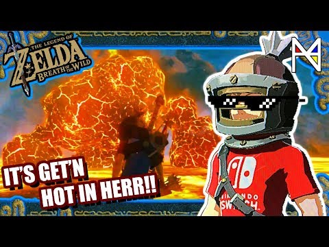 How to Defeat Igneo Talus Titan (Daruk's Tamer Trial Darman Lake) Zelda Breath of the Wild Botw PA4N