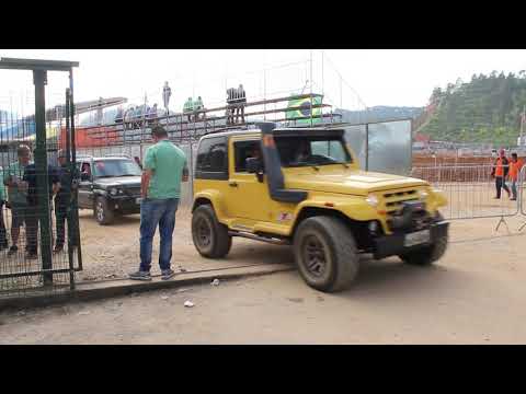 Largada do Passeio Expedition da 26ª Fenajeep, em Brusque