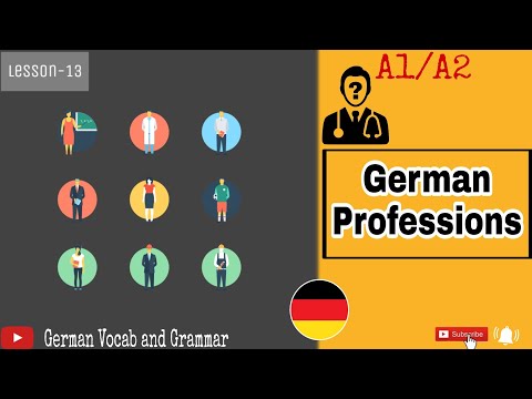 German Professions | A1/A2 Vocabulary | Die Berufe | German Language |