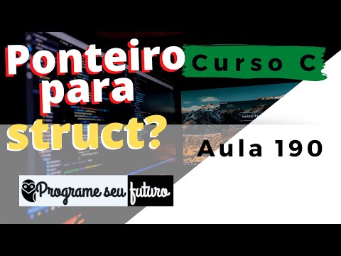Curso de Programação C | Como criar um ponteiro para struct? | Aula 190