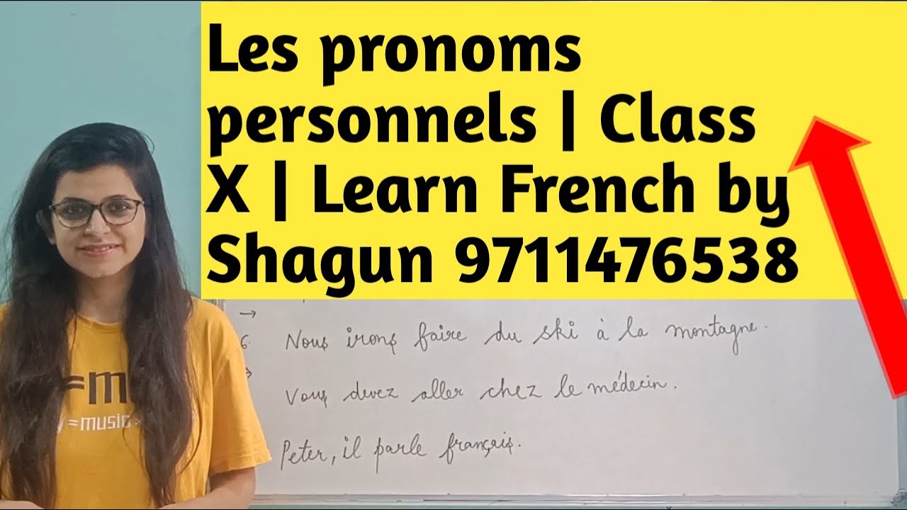 Les pronoms personnels| Practice Worksheet| Class X
