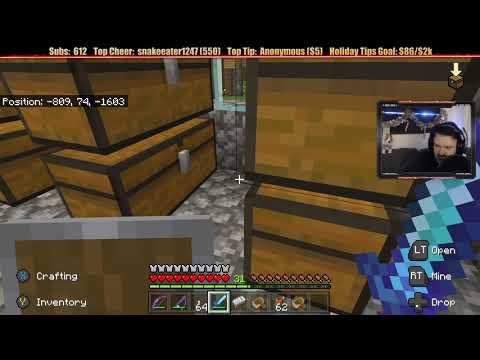 Minecraft 'Chill Stream' Dec. 16, 2019 pt1 - Resource Gathering For the Statue