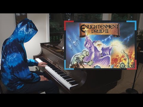 Druid II / Fairlight Intro C64 piano arrangement with gameplay