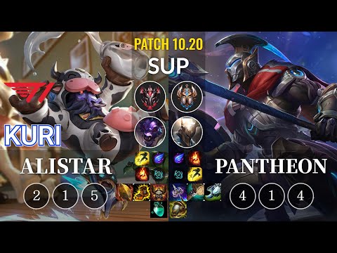 T1 Kuri Alistar vs Pantheon Sup - KR Patch 10.20