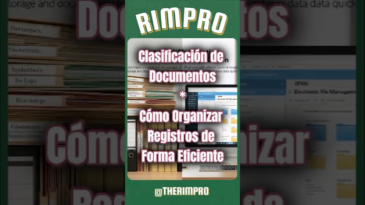 📁 Clasificación de Documentos: Organiza tus Archivos en 5 Pasos #gestióndocumental #tecnologia