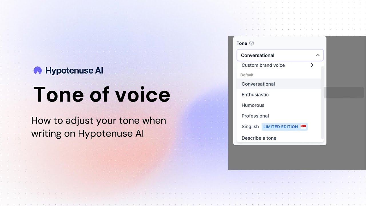 Write AI content in your tone of voice video thumbnail
