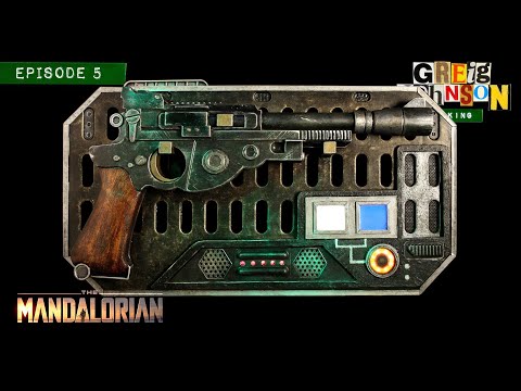 Making a Mandalorian blaster & display stand from toys & junk