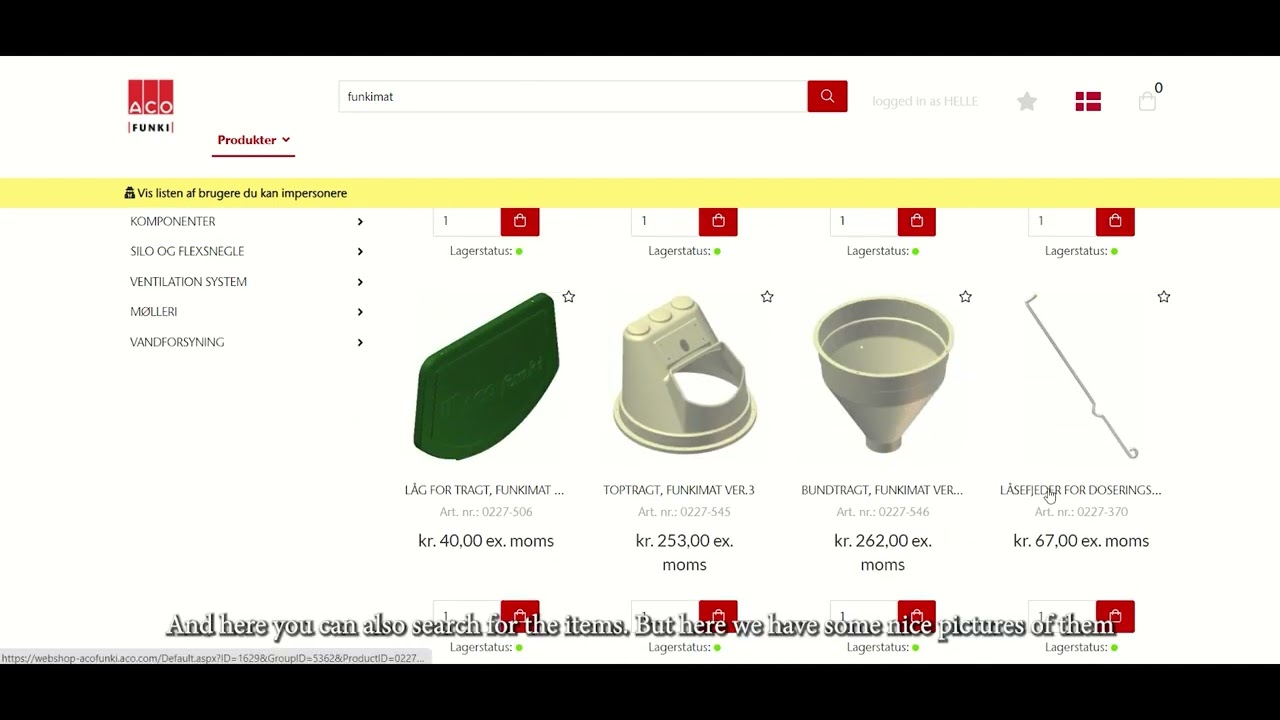 How to navigate on our webshop