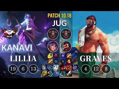 JDG Kanavi Lillia vs Graves Jungle - KR Patch 10.18