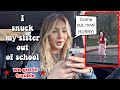 I Snuck My Little Sister Out Of School We Got In Trouble
