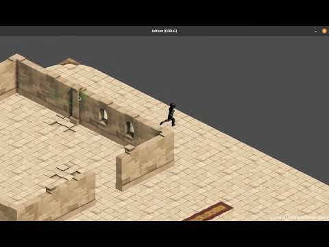 Godot 4.0 Alpha15 2D isometric game with 3D character